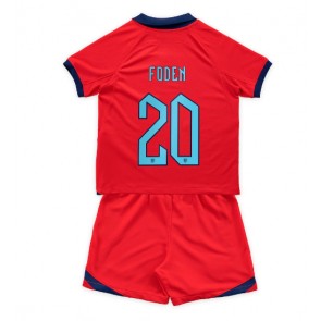 England Phil Foden #20 Replica Away Stadium Kit for Kids World Cup 2022 Short Sleeve (+ pants)
